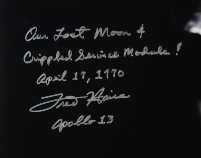 Lot #534 Fred Haise Signed Oversized Photograph - Image 2