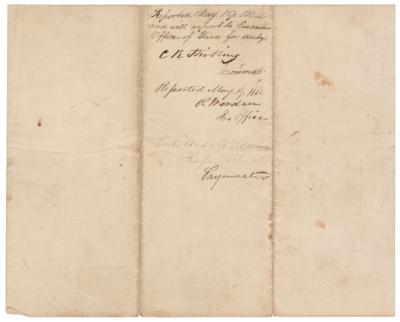 Lot #479 Gideon Welles Document Signed - Image 2