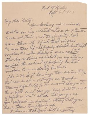 Lot #439 Courtney H. Hodges Autograph Letter Signed - Image 1