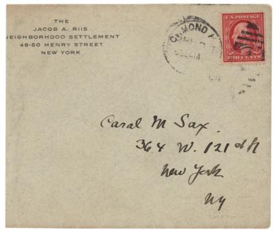 Lot #668 Jacob Riis Autograph Letter Signed - Image 3