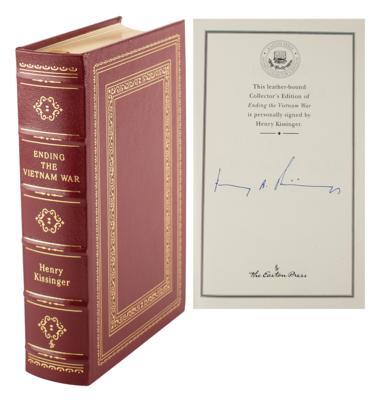 Lot #318 Henry Kissinger Signed Book and Signed Photograph - Image 1