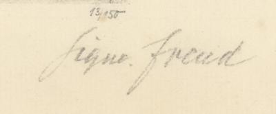 Lot #200 Sigmund Freud Signed Etching - Image 2