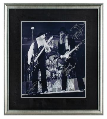 Lot #754 ZZ Top Signed Oversized Photograph - Image 2