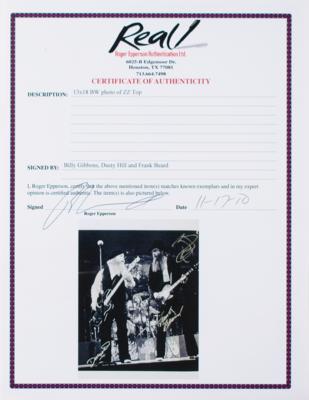 Lot #754 ZZ Top Signed Oversized Photograph - Image 3