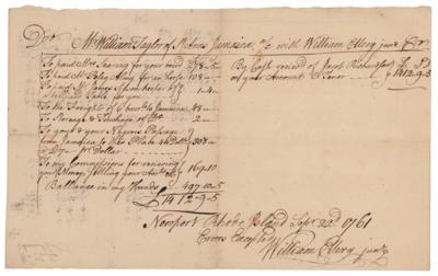 Lot #276 William Ellery Document Signed - Image 1