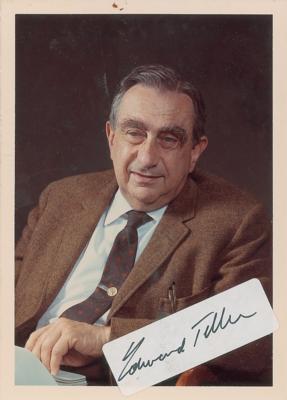 Lot #345 Physicists: Teller and Compton (2) Signed Items - Image 1
