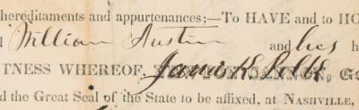 Lot #19 James K. Polk Document Signed - Image 2