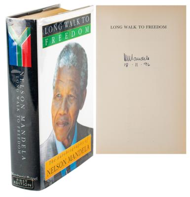 Lot #184 Nelson Mandela Signed Book - Image 1