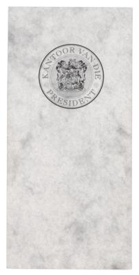 Lot #185 Nelson Mandela Signed Greeting Card - Image 3