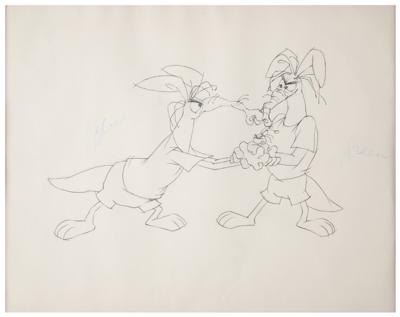 Lot #1207 Aardvarks and Ant original production cel and drawing from The Ant and the Aardvark Group Lot - Image 2