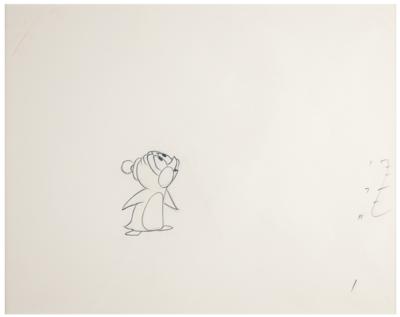 Lot #1187 Chilly Willy and Maxie the Polar Bear production cel and drawing from A Gooney Is Born signed by Walter Lantz Group Lot - Image 4