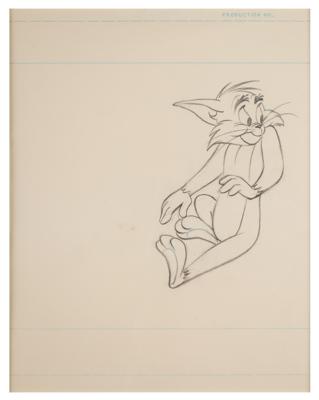 Lot #1189 Tom Cat production cel and drawing from a Tom and Jerry cartoon Production Cel and Drawing - Image 2