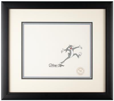 Lot #1161 Bugs Bunny production cel from Bugs Bunny's Bustin' Out All Over signed by Chuck Jones Production Cel - Image 1