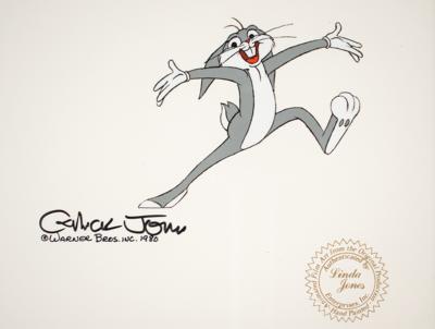 Lot #1161 Bugs Bunny production cel from Bugs Bunny's Bustin' Out All Over signed by Chuck Jones Production Cel - Image 3