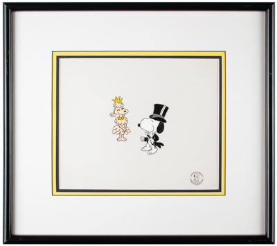 Lot #1200 Snoopy and Poodle original production cel from It's Your 20th Television Anniversary, Charlie Brown Production Cel - Image 1
