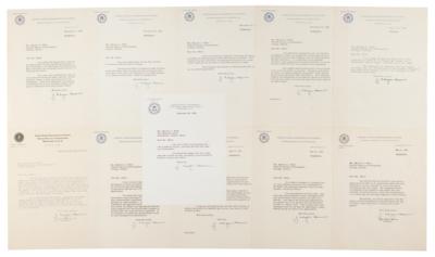 Lot #302 J. Edgar Hoover (11) Typed Letters Signed