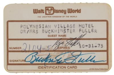 Lot #585 Buckminster Fuller (4) Signed Items as Part of the Roger W. Stoller Design Archive - Image 6