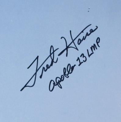 Lot #536 Fred Haise Signed Oversized Photograph - Image 2