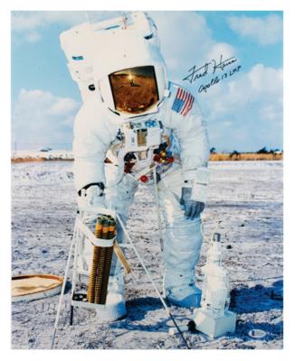 Lot #538 Fred Haise Signed Oversized Photograph - Image 1