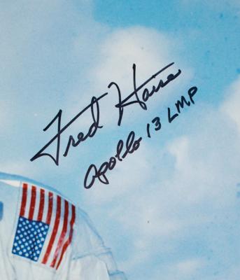 Lot #538 Fred Haise Signed Oversized Photograph - Image 2