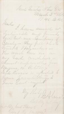Lot #401 George A. Custer: Extremely important letter as Custer prepares to track down Early's army on the morning of the Battle of Waynesboro - Image 2