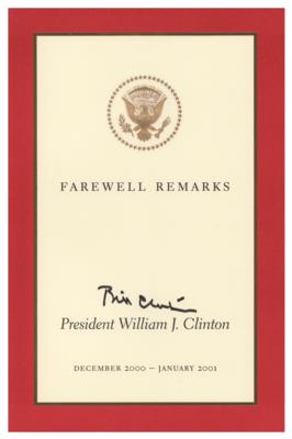 Lot #90 Bill Clinton Signed Booklet - Image 1