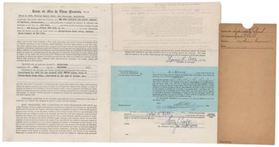 Lot #848 Ty Cobb Document Signed - Image 1