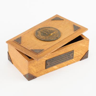 Lot #398 USS Constitution Wooden Box - Image 1