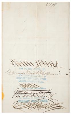 Lot #394 Brigham Young Endorsement Signature - Image 2