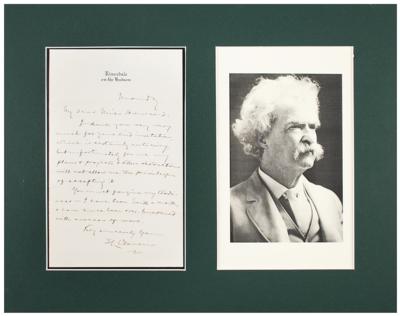 Lot #624 Samuel L. Clemens: Beset by 