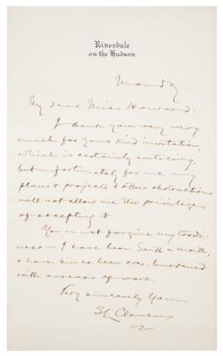 Lot #624 Samuel L. Clemens: Beset by 