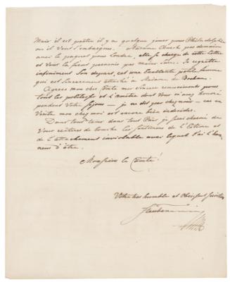 Lot #397 Friedrich von Steuben: Tremendous, content-rich handwritten letter from Steuben?