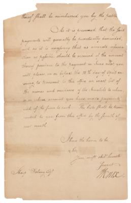 Lot #396 Henry Knox Letter Signed - Image 1