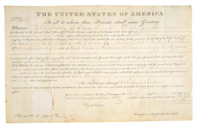 Lot #12 Andrew Jackson Document Signed as President - Image 1