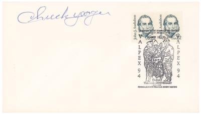 Lot #108 Gerald Ford and Chuck Yeager Signed Photograph and Cover - Image 2