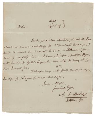 Lot #268 Alexander J. Dallas Autograph Letter Signed - Image 1