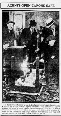 Lot #218 Eliot Ness: Ness forwards eight illegal 'Cotton Club' lammer chips 