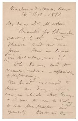 Lot #294 Asa Gray Autograph Letter Signed - Image 1