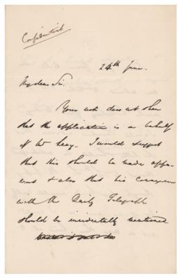 Lot #298 Rowland Hill Autograph Letter Signed - Image 1