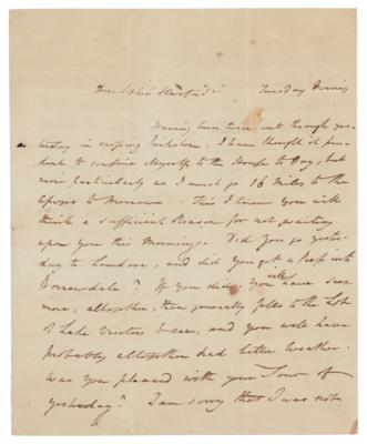 Lot #264 Thomas Clarkson Autograph Letter Signed - Image 1