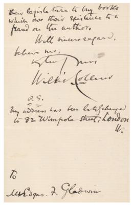 Lot #644 Wilkie Collins: 