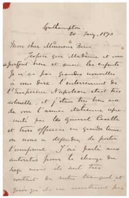 Lot #435 Charles ‘Chinese’ Gordon Autograph Letter Signed - Image 1