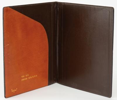Lot #144 Ronald and Nancy Reagan 1982 Christmas Present Bifold - Image 2