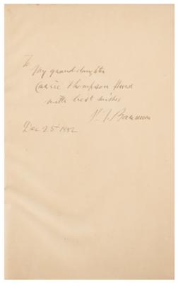 Lot #187 P. T. Barnum Signed Book - Image 2