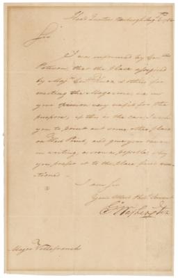 Lot #1 George Washington Letter Signed - Image 1