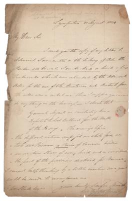 Lot #451 Fairfax Moresby Autograph Letter Signed - Image 1