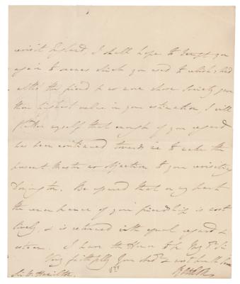 Lot #464 Francis Rawdon-Hastings Autograph Letter Signed - Image 3