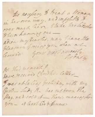 Lot #472 George Brydges Rodney Autograph Letter Signed - Image 2