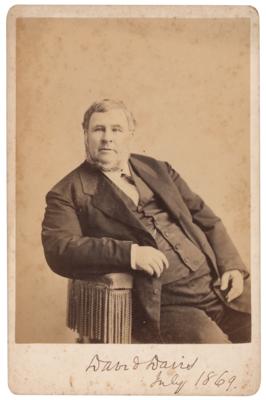 Lot #269 David Davis Signed Photograph