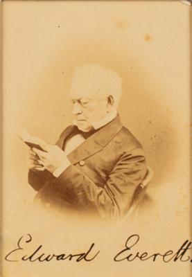 Lot #279 Edward Everett Signed Photograph - Image 2